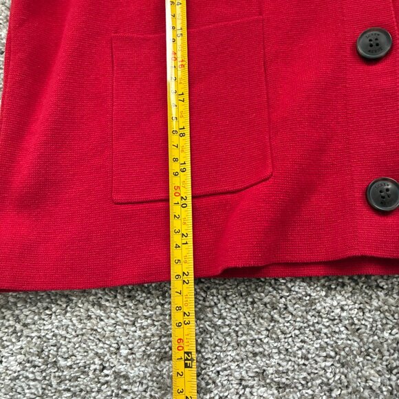 J. Crew Cardinal Red Polo Cardigan Knit Sweater - Picture 10 of 10